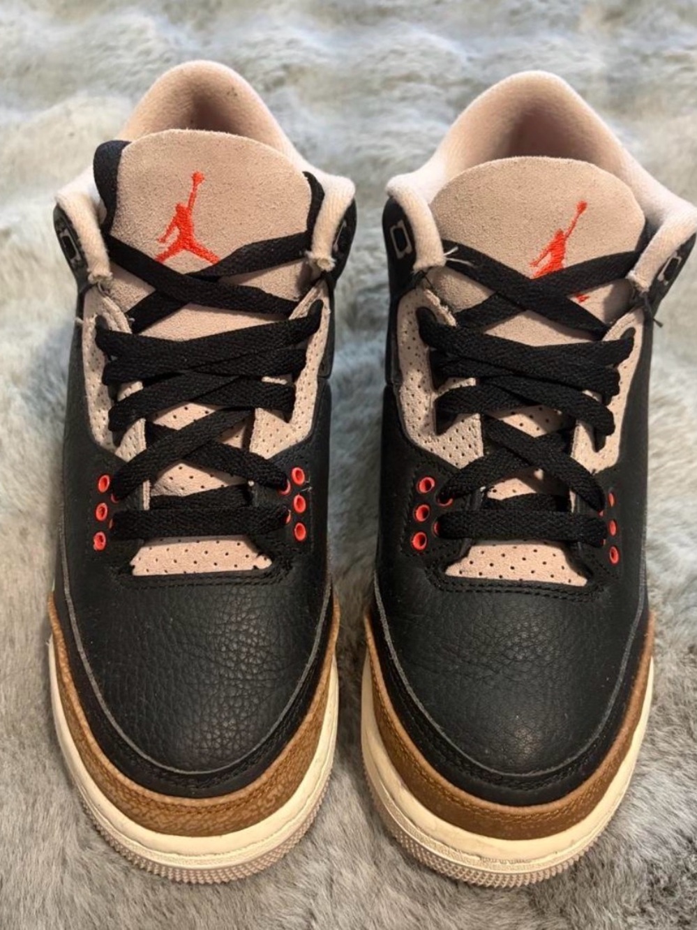 Jordan Kids Black, Tan & Orange Low-Top Sneakers